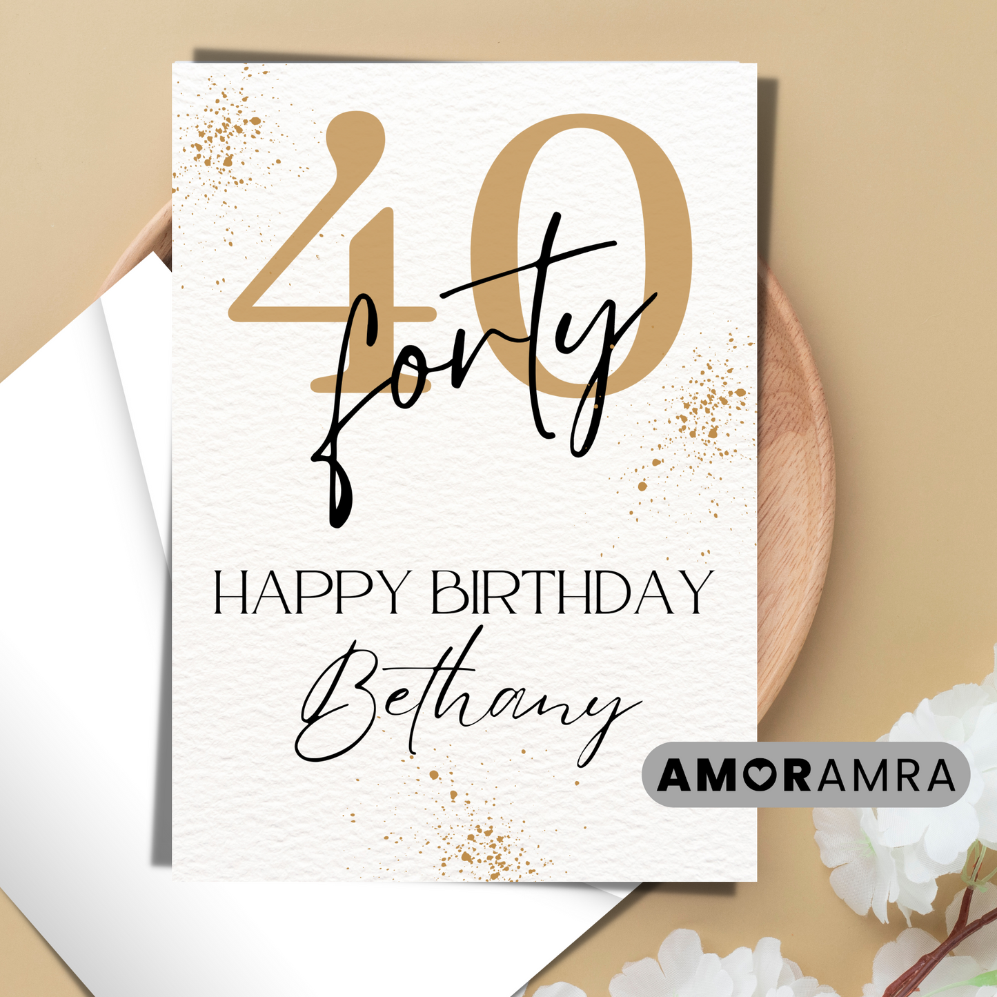 Personalized Birthday Card | Age Birthday Card - Amor Amra