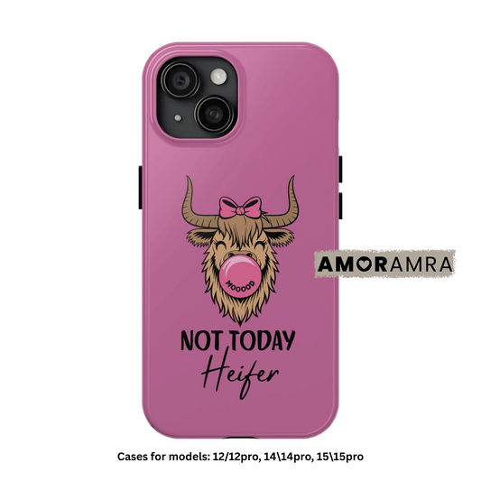 Highland Cow | Not Today Heifer iPhone Case