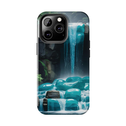 Turquoise Gemstone Waterfall Phone Case