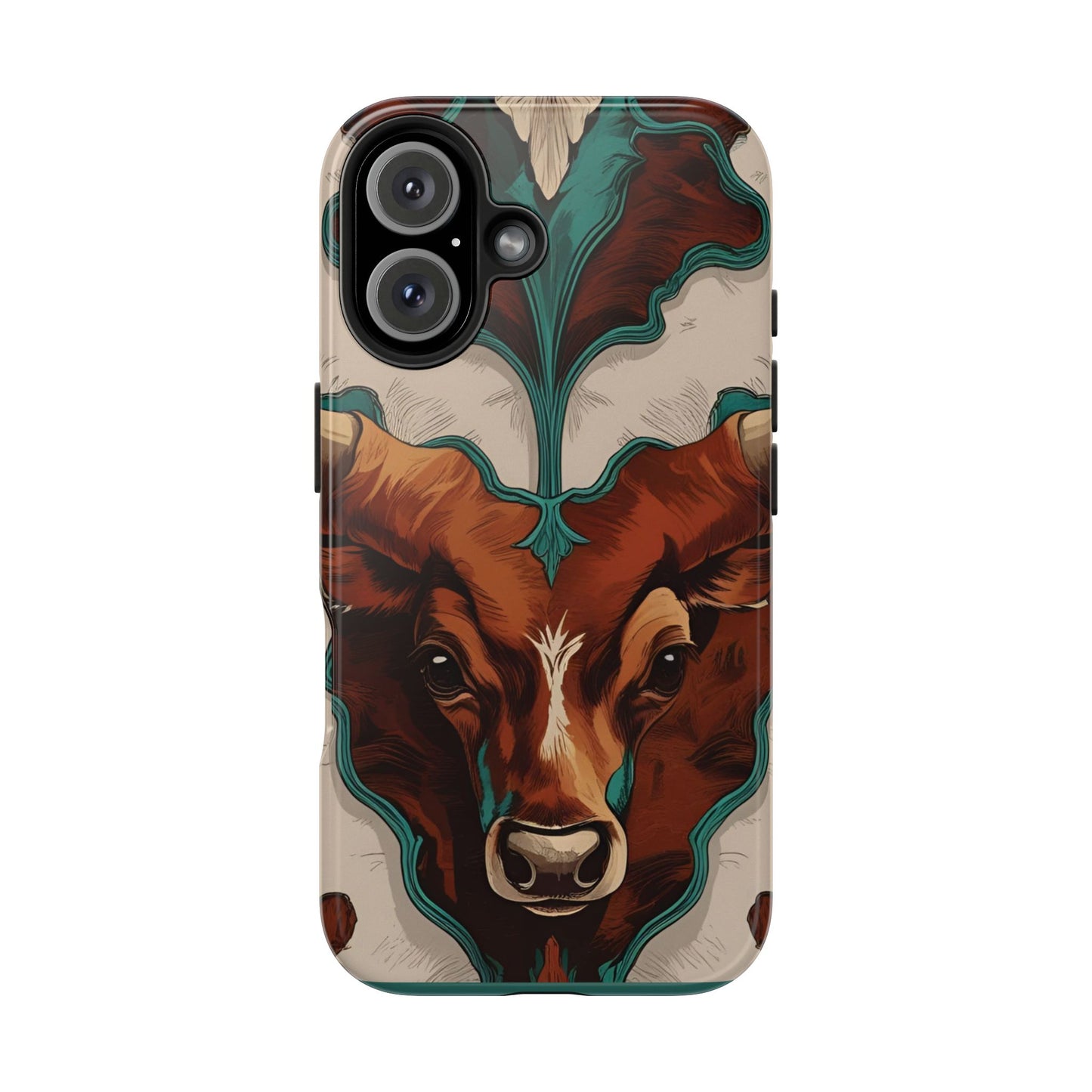 Western Longhorn Bull Phone Case