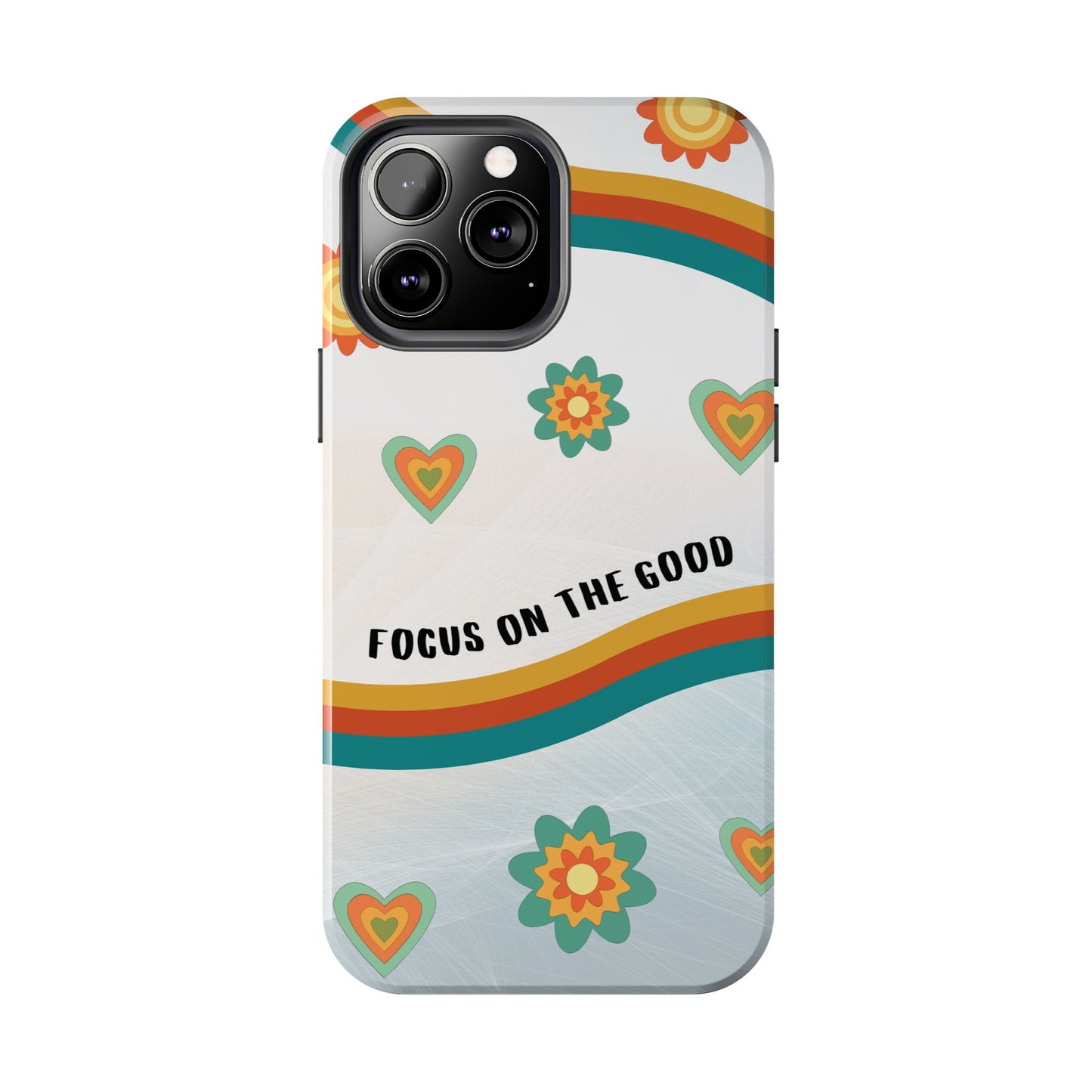 Focus On the Good Retro iPhone Case