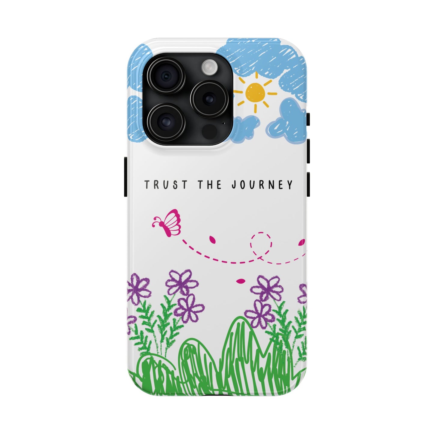 Trust the Journey Doodle Art iPhone Case