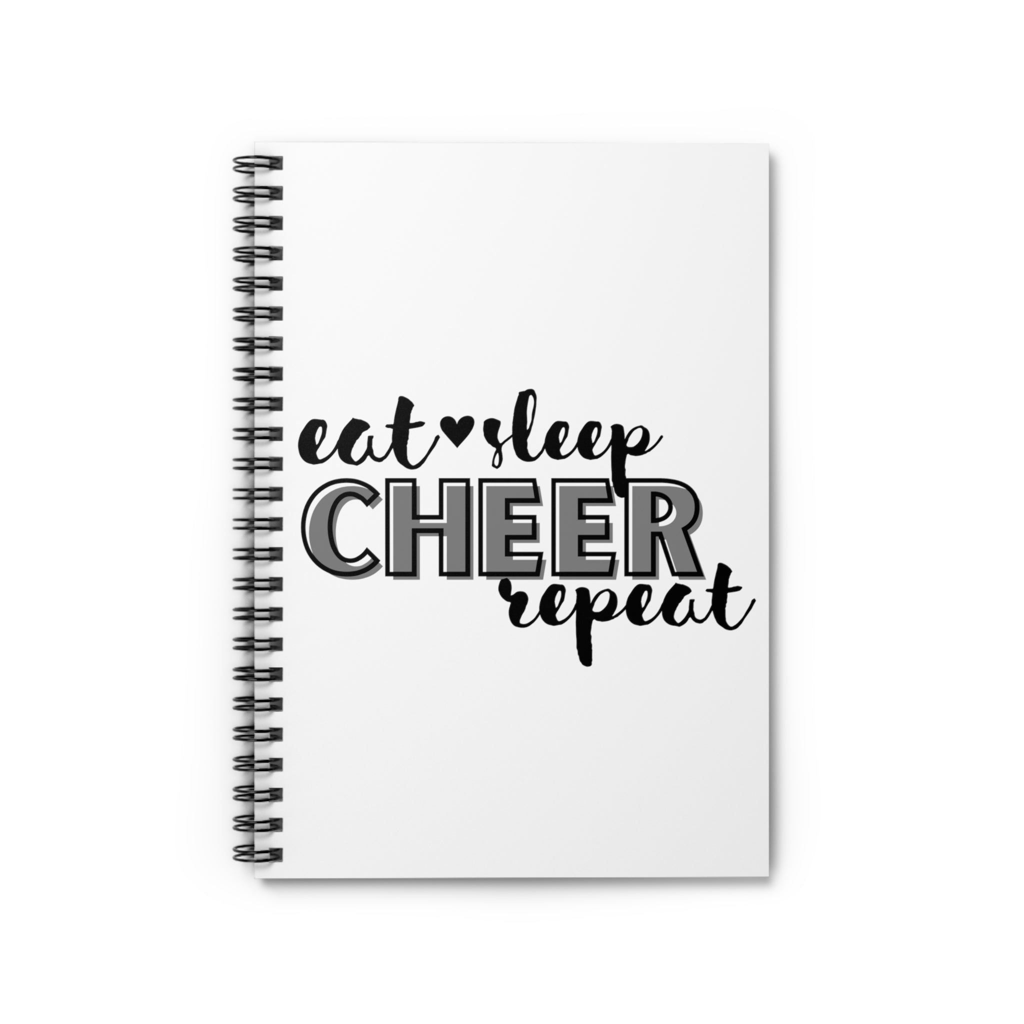 Eat Sleep Cheer Repeat Notebook - Amor Amra