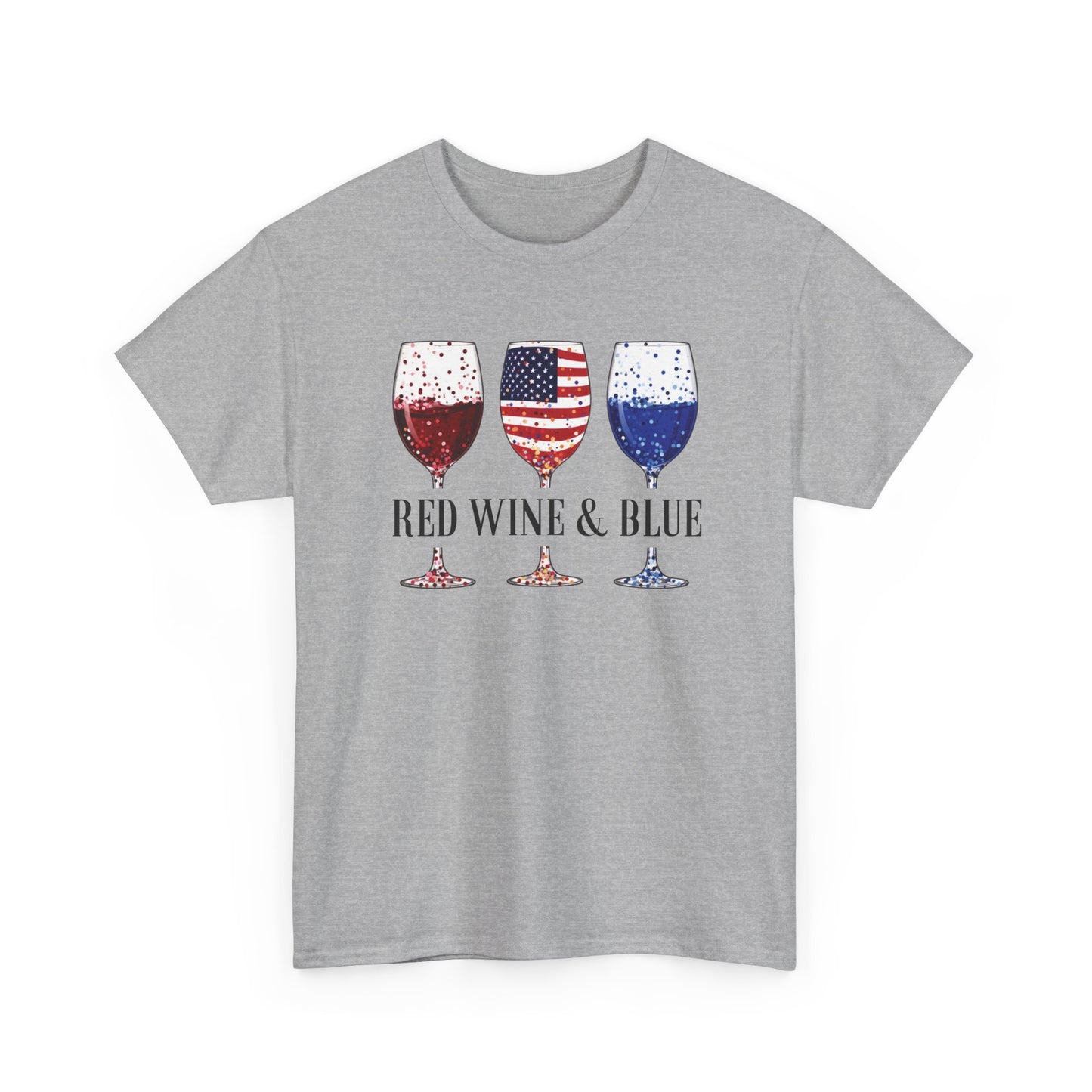 Red Wine and Blue Shirt | 4th of July Tee - Amor Amra