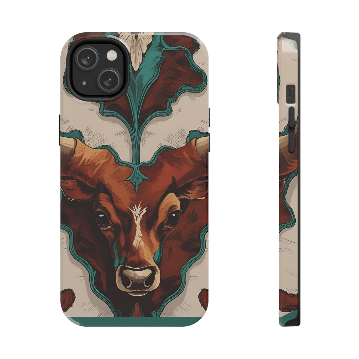 Western Longhorn Bull Phone Case