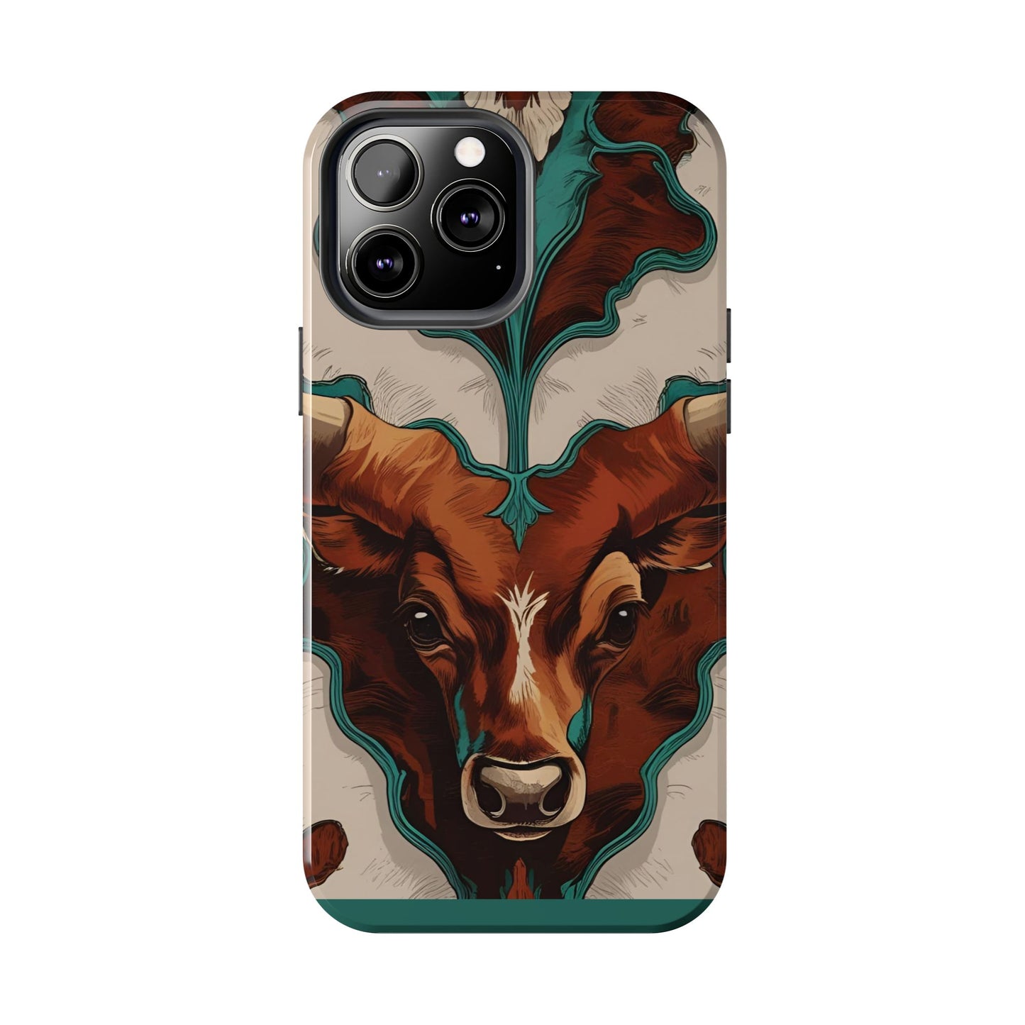 Western Longhorn Bull Phone Case