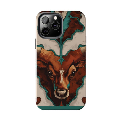 Western Longhorn Bull Phone Case