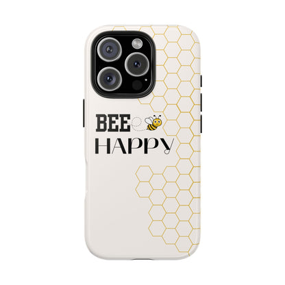 Bumblebee Honeycomb Bee Happy iPhone Case