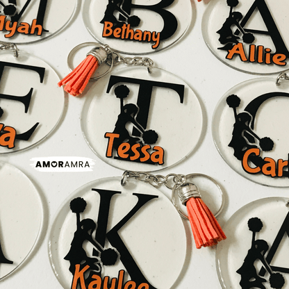 Personalized Cheerleader Keychain | Cheer Gifts
