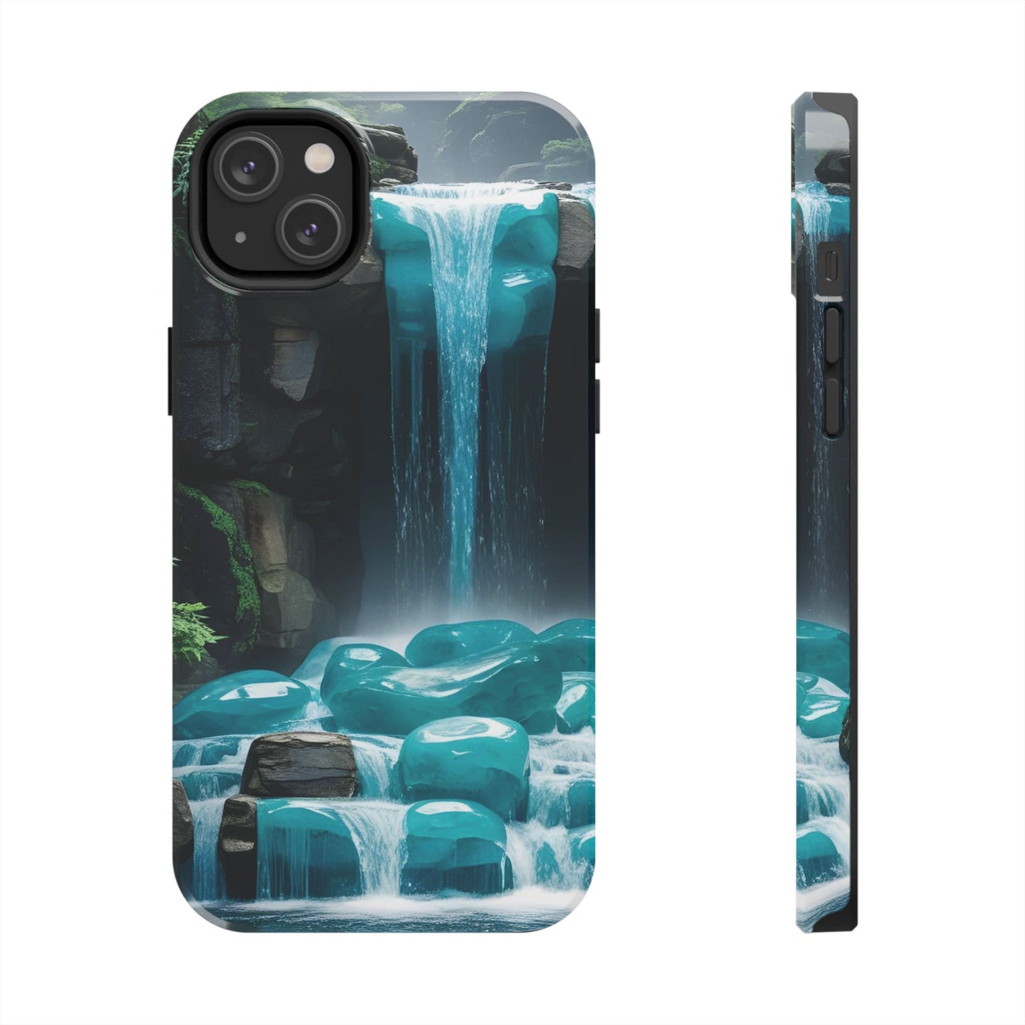 Turquoise Gemstone Waterfall Phone Case