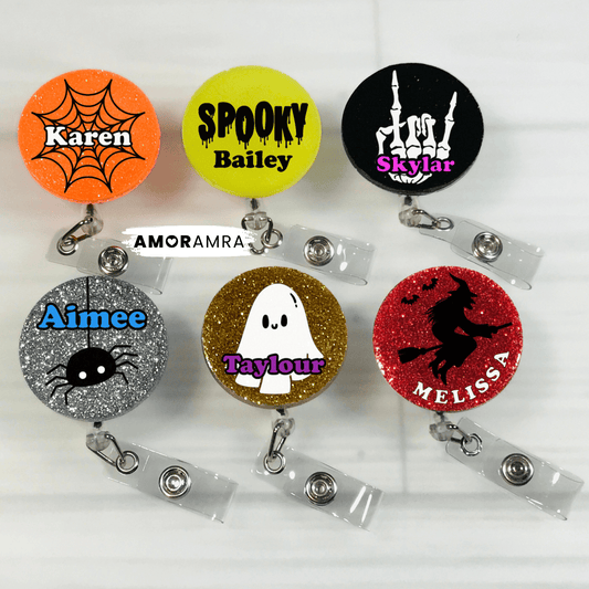 Personalized Halloween Badge Reel