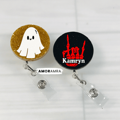 Personalized Halloween Badge Reel