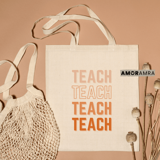 Teacher Tote Bag - Teach Echo - Amor Amra