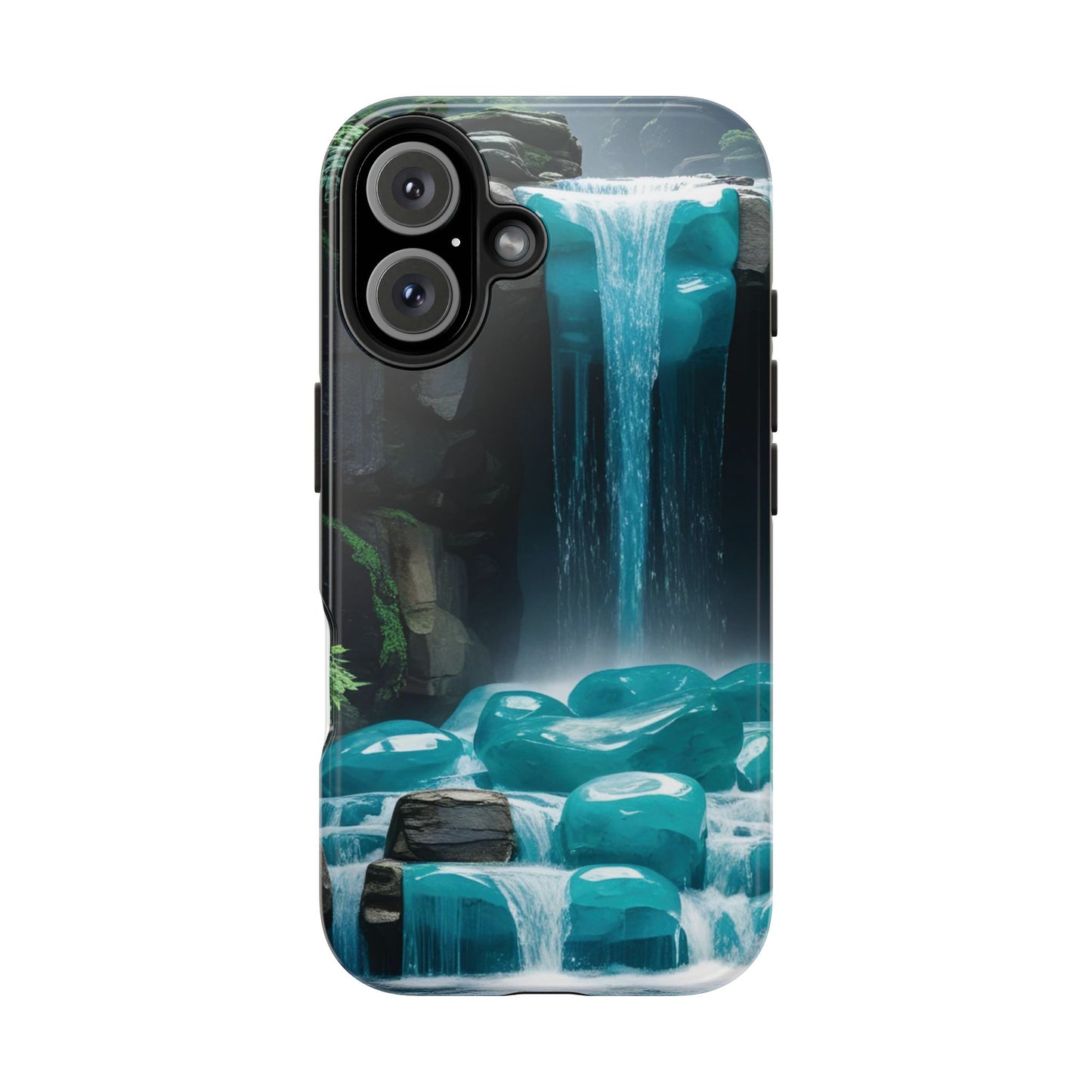 Turquoise Gemstone Waterfall Phone Case
