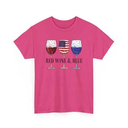 Red Wine and Blue Shirt | 4th of July Tee - Amor Amra