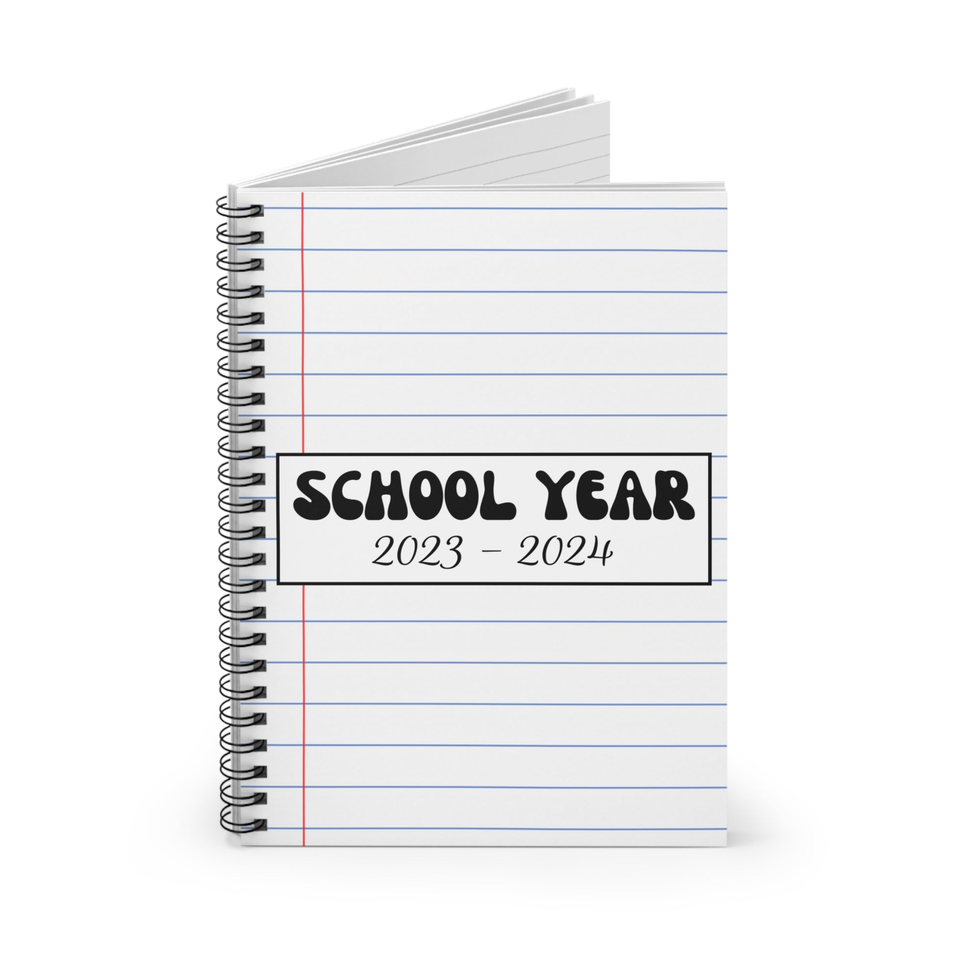 Notebook Paper Cover: School Year 2023-2024 Notebook - Amor Amra