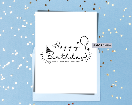 Birthday Card | Happy Birthday - Amor Amra