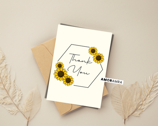 Teacher Card | Sunflower TY - Amor Amra