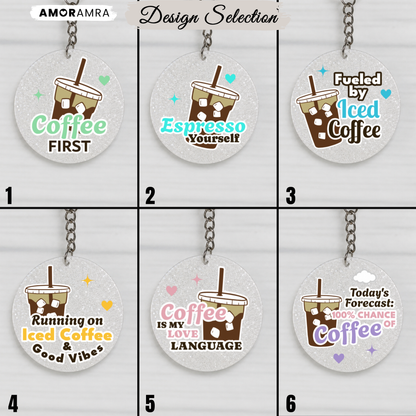 Iced Coffee Keychain
