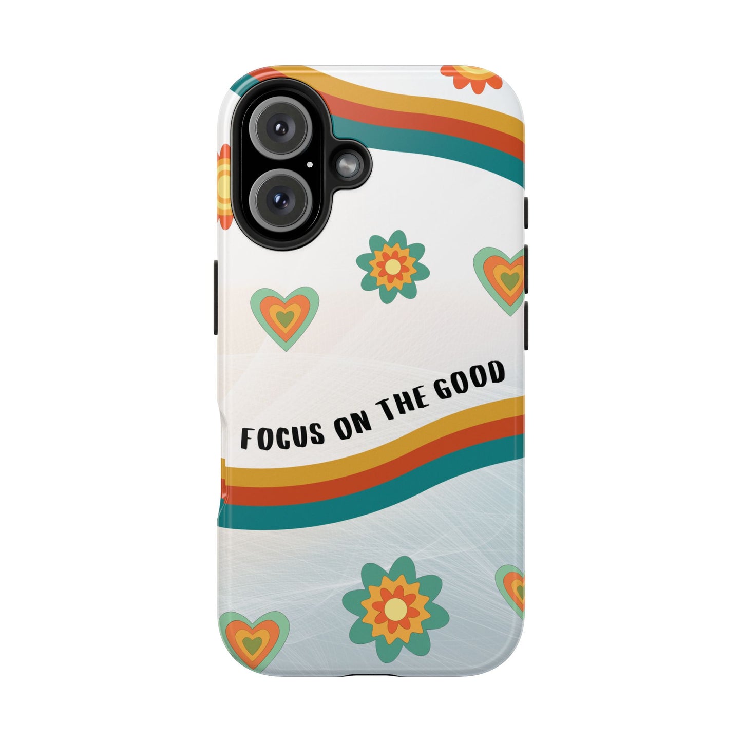 Focus On the Good Retro iPhone Case