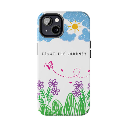 Trust the Journey Doodle Art iPhone Case