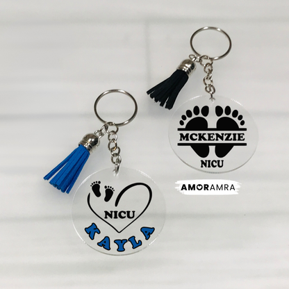 Personalized NICU Nurse Keychain | Neonatal ICU Nurse Gift