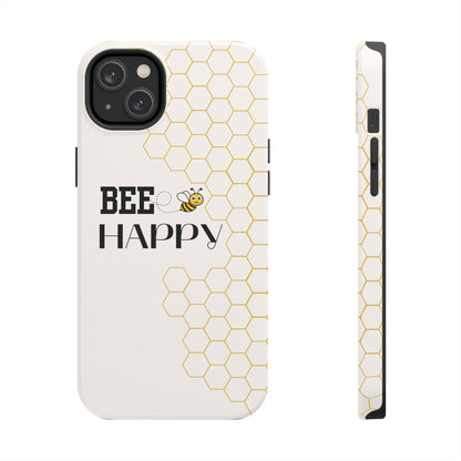 Bumblebee Honeycomb Bee Happy iPhone Case