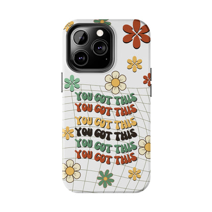 Groovy Retro You Got This iPhone Case