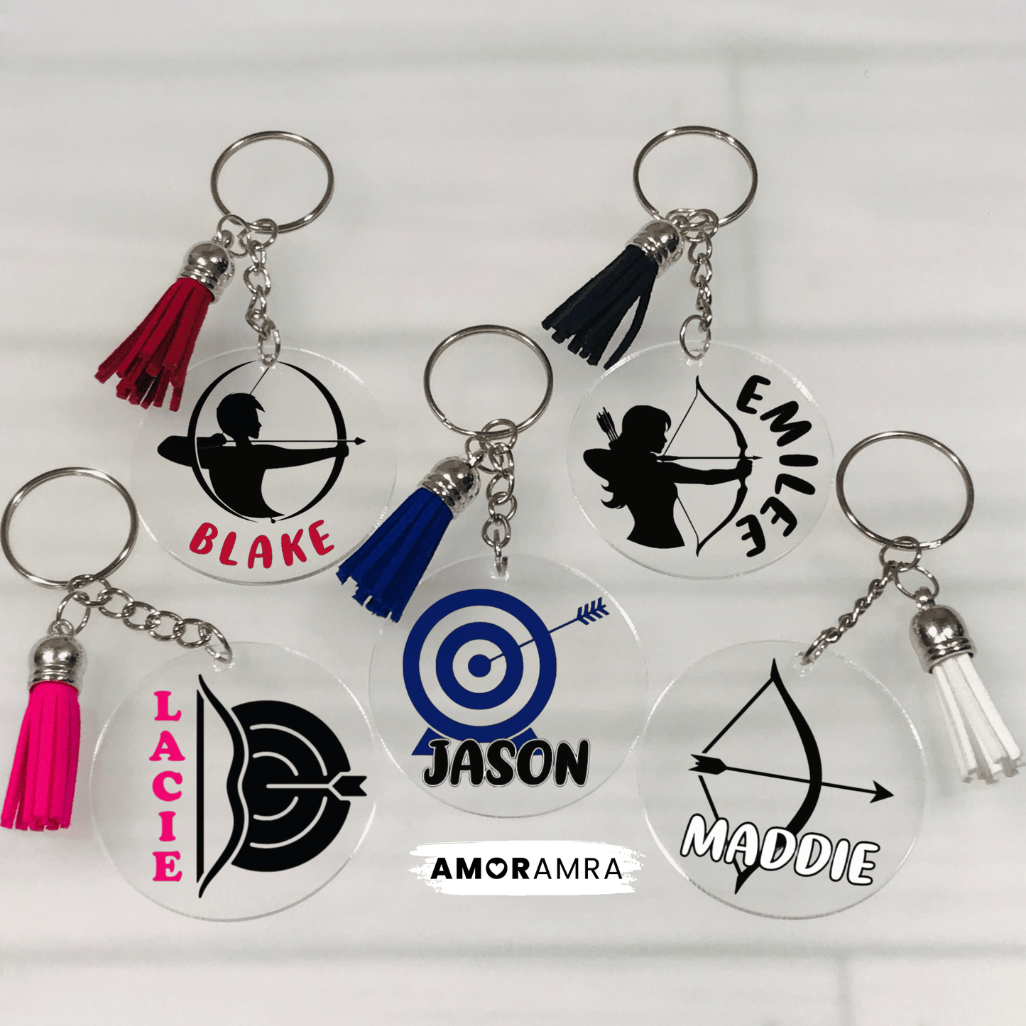 Personalized Archery Keychain
