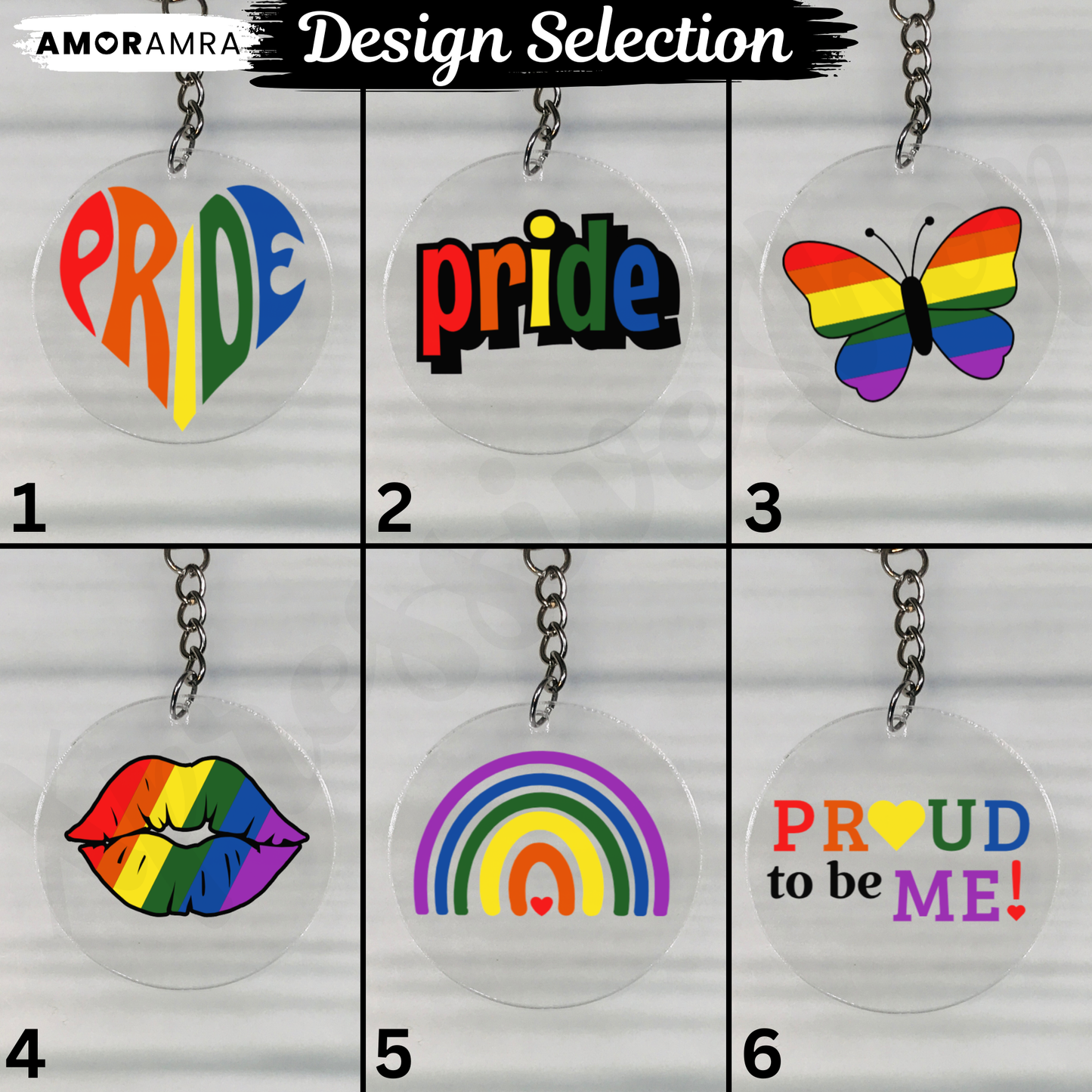 Pride Keychain | LGBTQ+ Pride Month Gift - Amor Amra