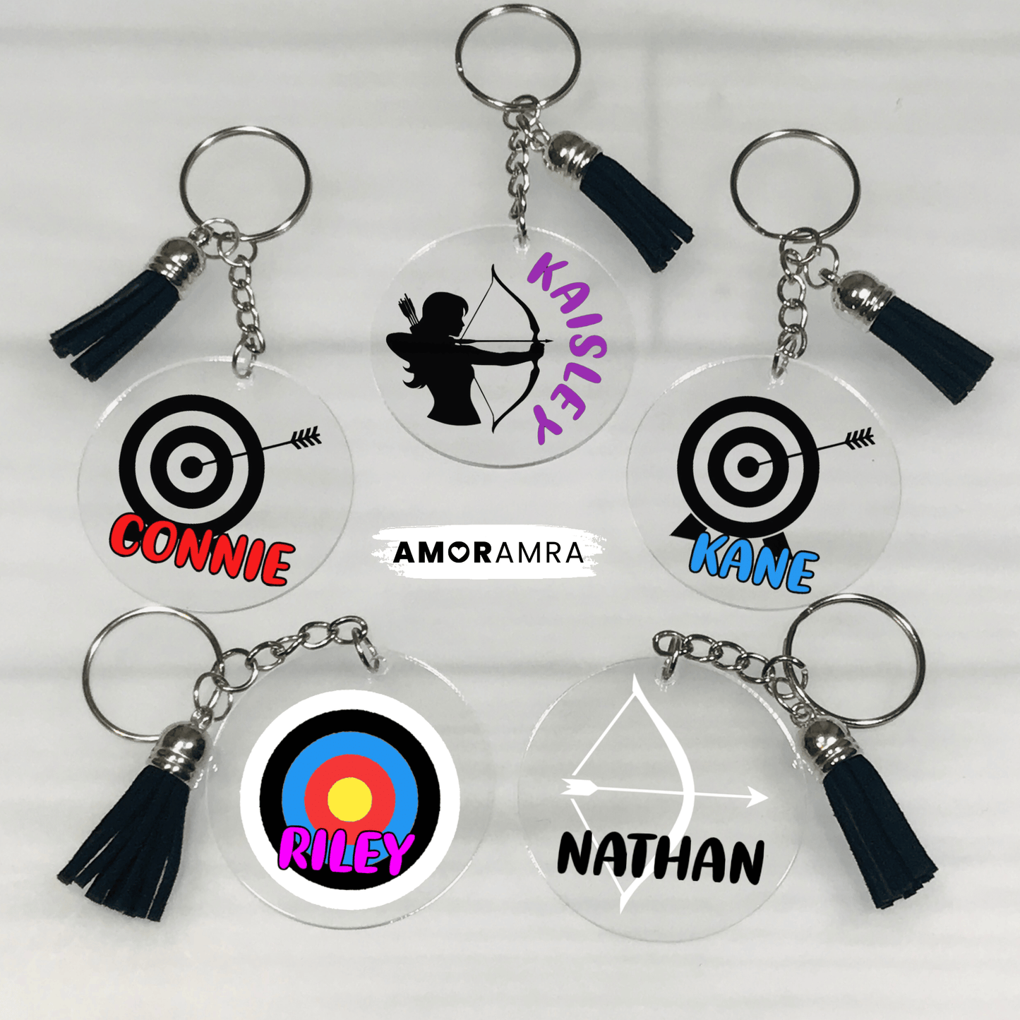 Personalized Archery Keychain