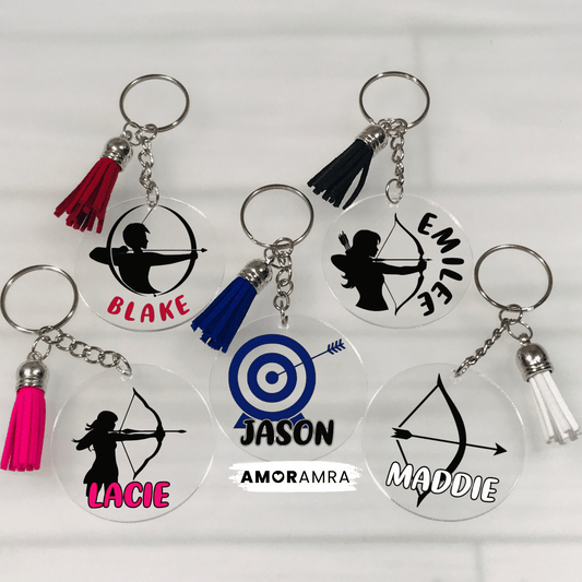 Personalized Archery Keychain