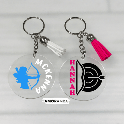 Personalized Archery Keychain