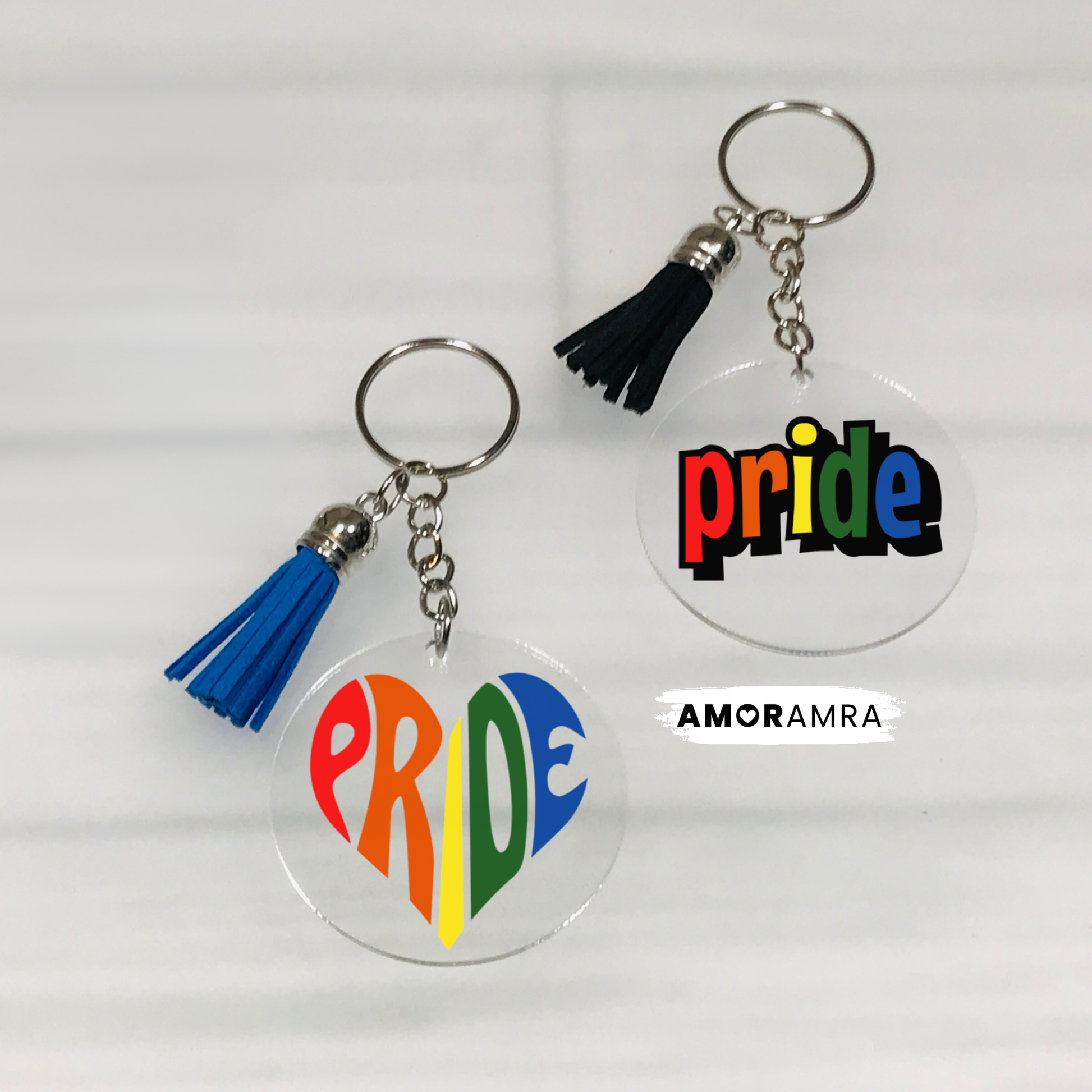 Pride Keychain | LGBTQ+ Pride Month Gift - Amor Amra