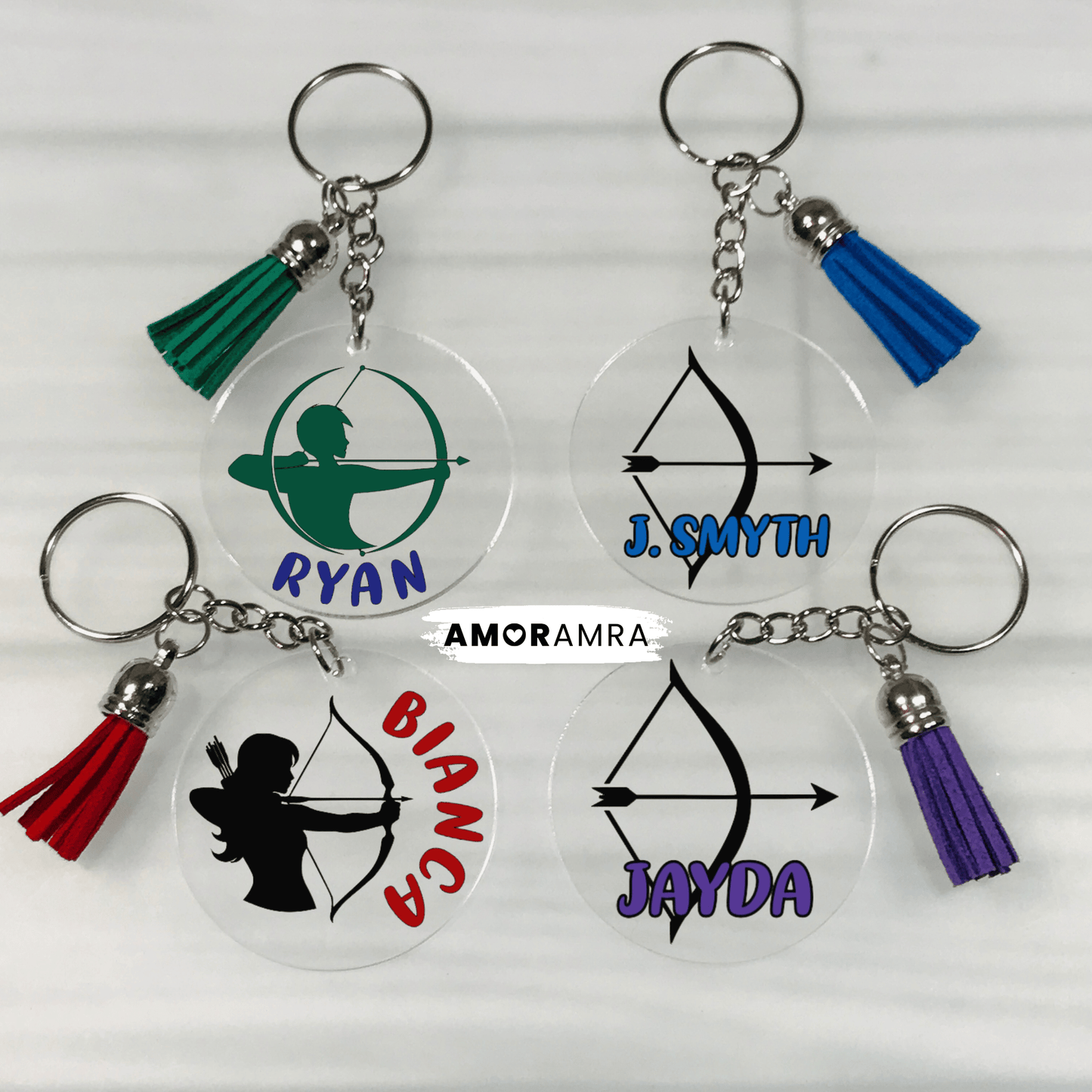 Personalized Archery Keychain