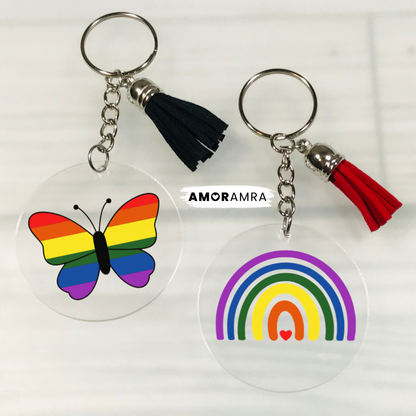 Pride Keychain | LGBTQ+ Pride Month Gift - Amor Amra
