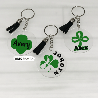 Personalized Girl Scout Keychain