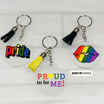 Pride Keychain | LGBTQ+ Pride Month Gift - Amor Amra