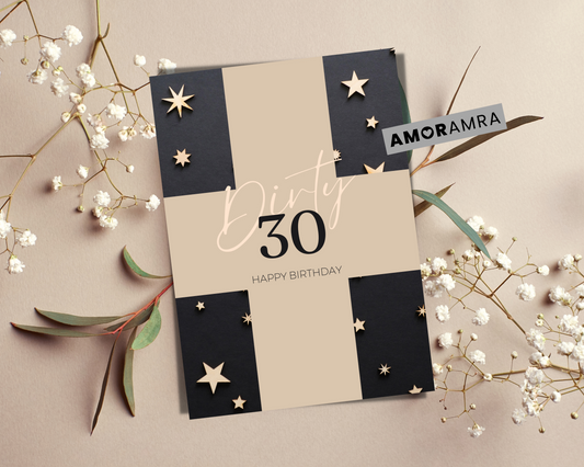 Birthday Card | Dirty 30 - Amor Amra