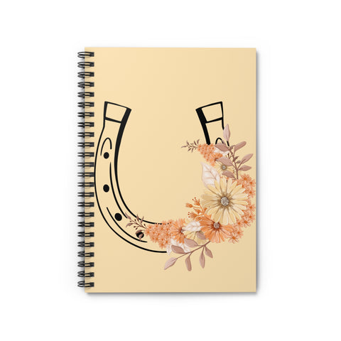 Floral Horseshoe Notebook