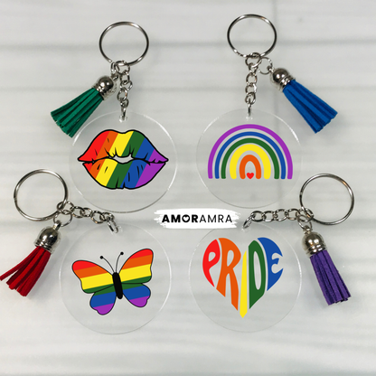 Pride Keychain | LGBTQ+ Pride Month Gift - Amor Amra
