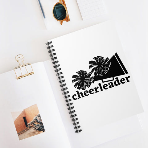 Cheerleader: megaphone pompoms Notebook - Amor Amra