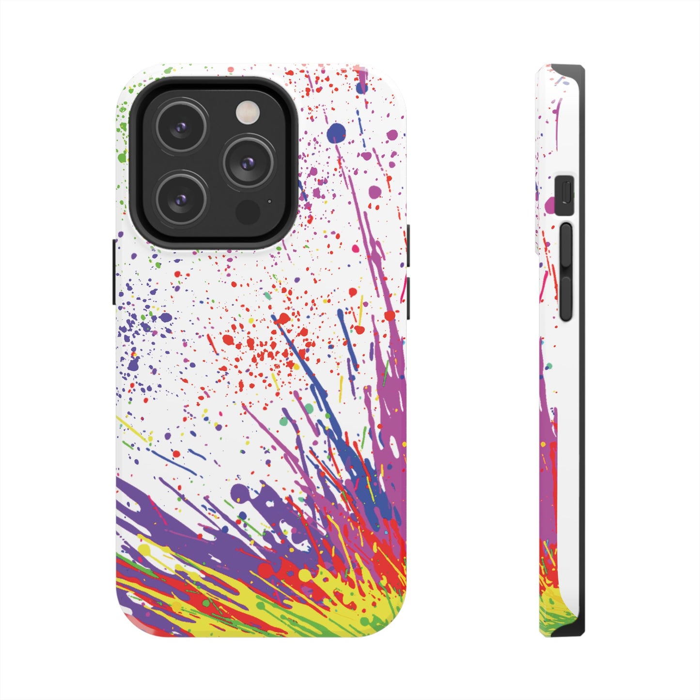Colorful Paint Splatter iPhone Case