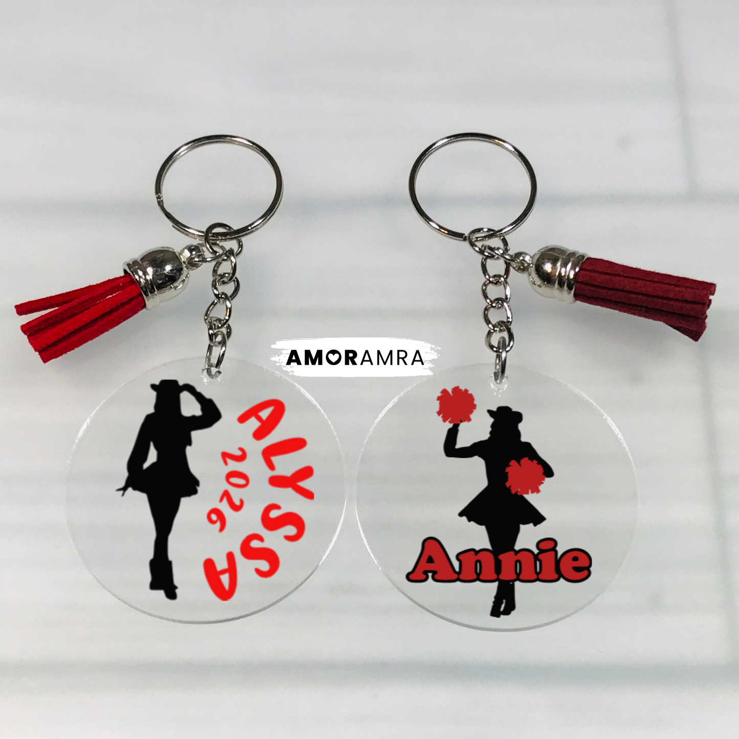 Personalized Drill Team Keychain