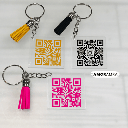 QR Code Keychain - Amor Amra