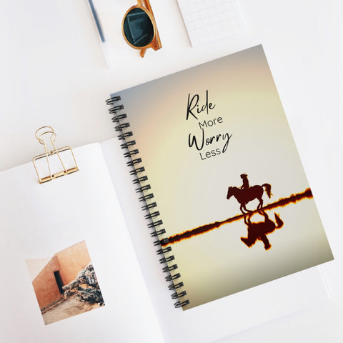 Ride More, Worry Less Notebook