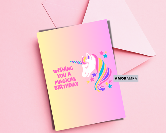 Birthday Card | Unicorn - Amor Amra