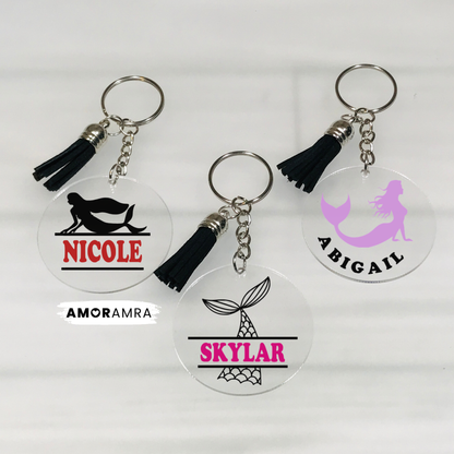 Personalized Mermaid Keychain - Amor Amra