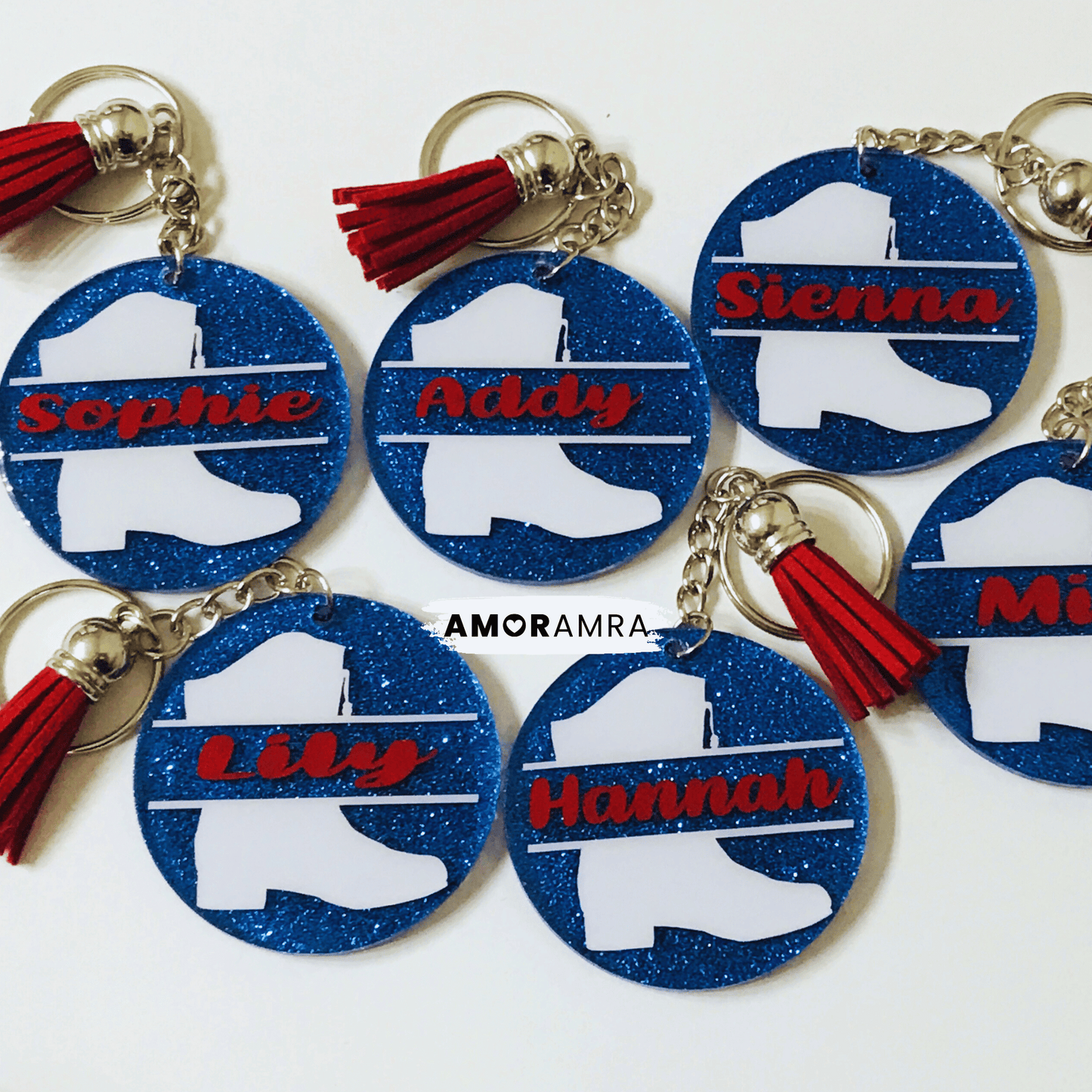 Personalized Drill Team Keychain, Drill Team Gift, Drill Team Bag Tag, Dance Boot Keychain, Drill Coach Gift, Drill Dance Team