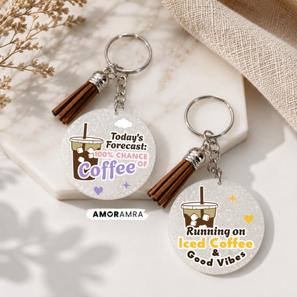 Iced Coffee Keychain